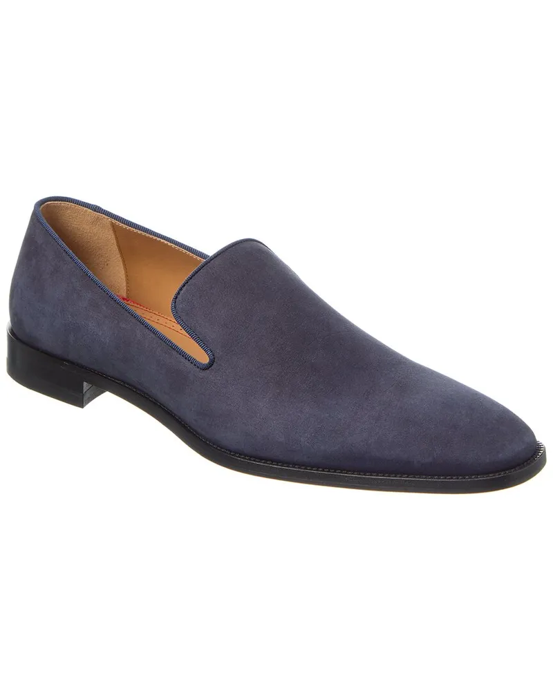 Christian Louboutin Danny Flex Suede Loafer Blue