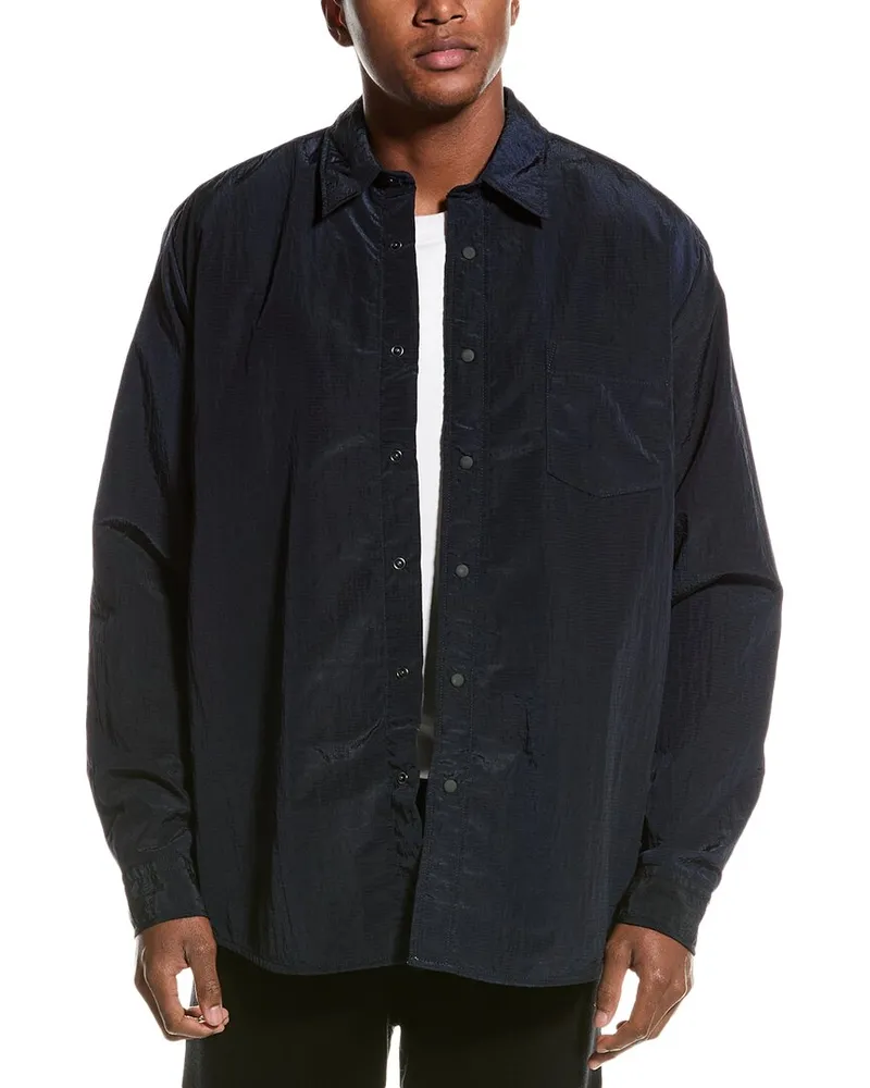 HUGO BOSS Lambini Relaxed Fit Shirt Windbreaker Blue