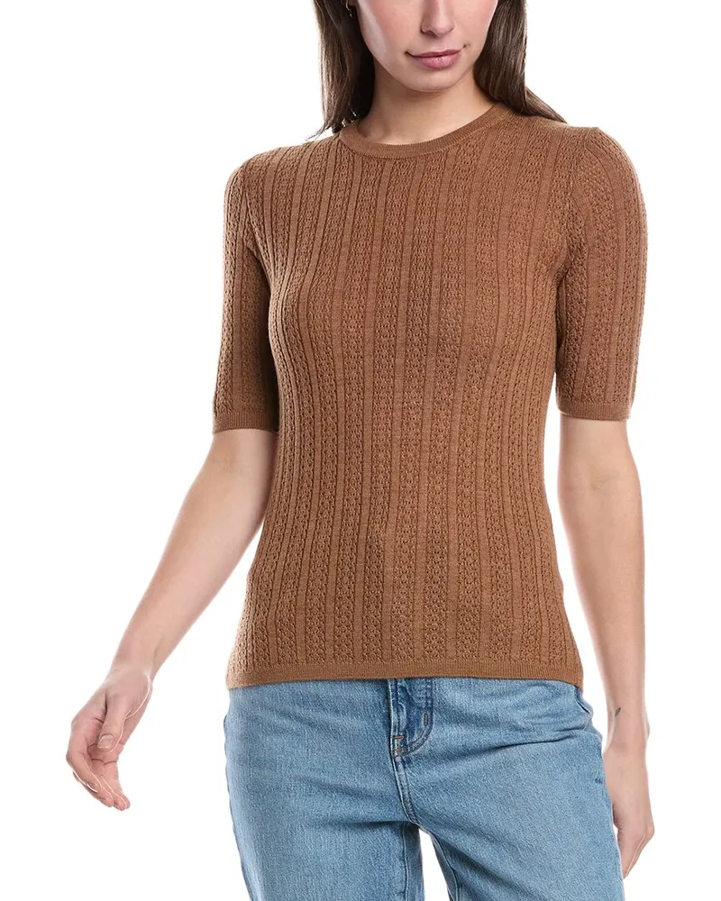 Rag & Bone Tina Wool Sweater Top Beige