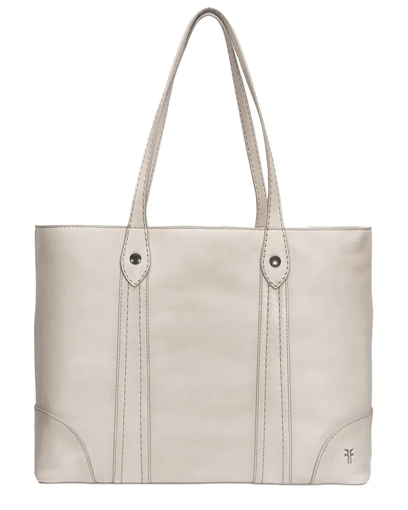Frye Melissa Leather Shopper Tote Brown
