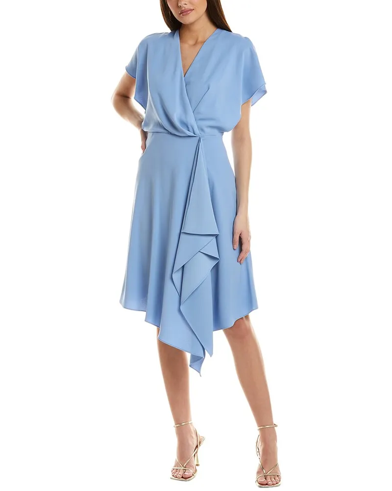 Black Halo Marley Midi Dress Blue