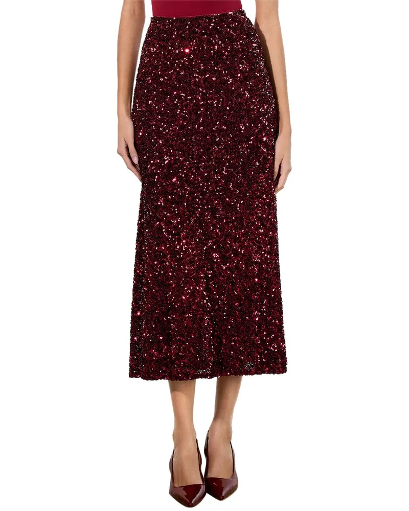 Alice + Olivia Maeve Skirt Red