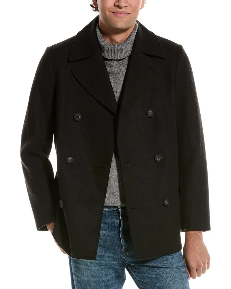 COLE HAAN Wool-Blend Coat Nocolor