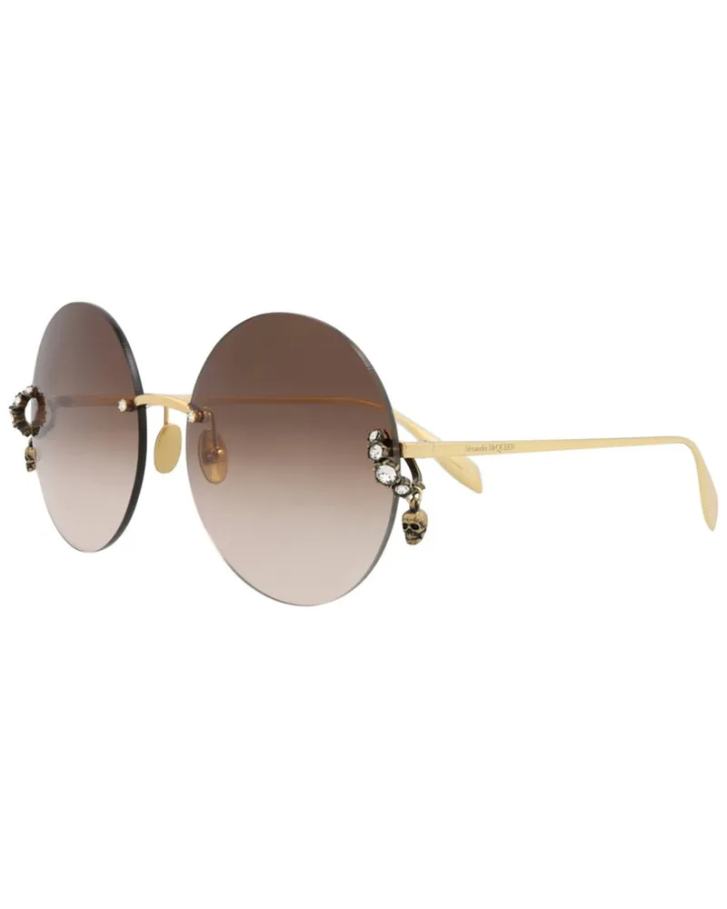 Alexander McQueen Women's AM0418S 62mm Sunglasses Gold