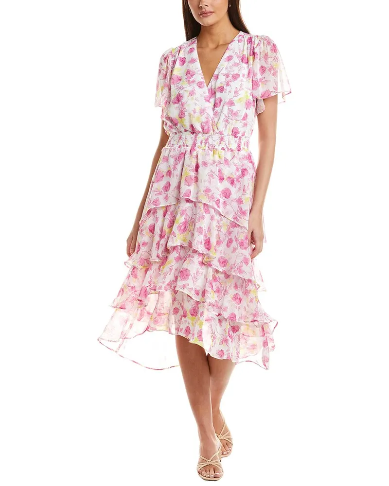 Vince Camuto Four Tiered Layered Dress Purple