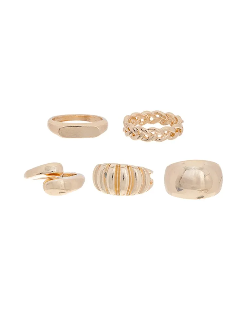 Dannijo Plated Ring Set Nocolor