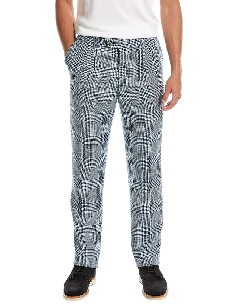 Brunello Cucinelli Linen & Wool-Blend Pant Nocolor