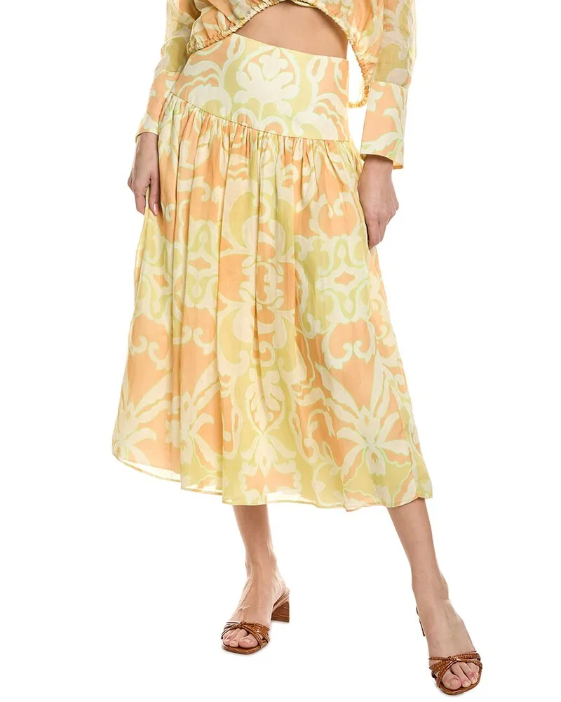 Alexis Maeve Midi Skirt Orange