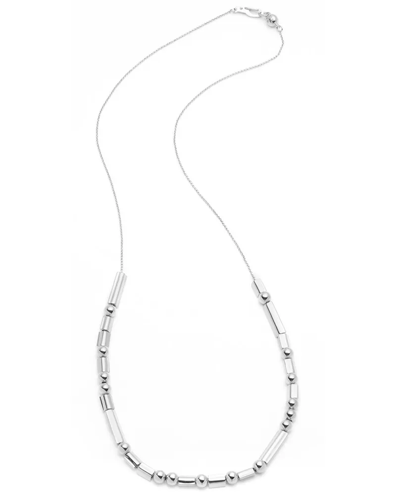 Eddie Borgo Rhodium Plated Totem Necklace Nocolor