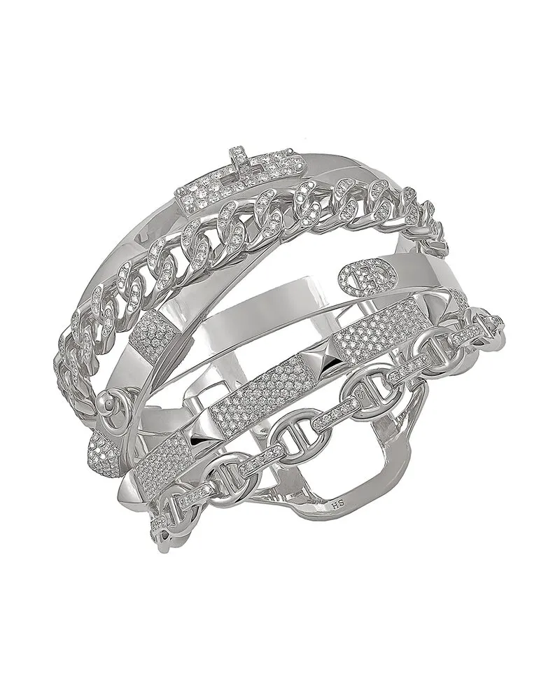 Hermès 18K 4.73 ct. tw. Diamond Alchemie Bangle (Authentic Pre-Loved Nocolor
