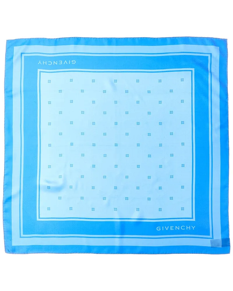 Givenchy Silk Scarf Blue