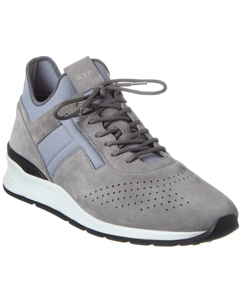 TOD'S TOD’s Sportivo Suede & Neoprene Sneaker Grey