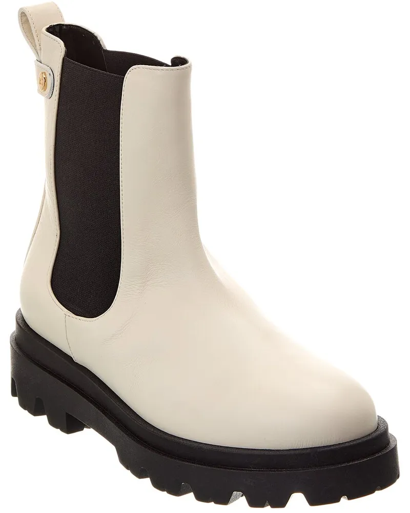 Bruno Magli Alma Leather Boot White