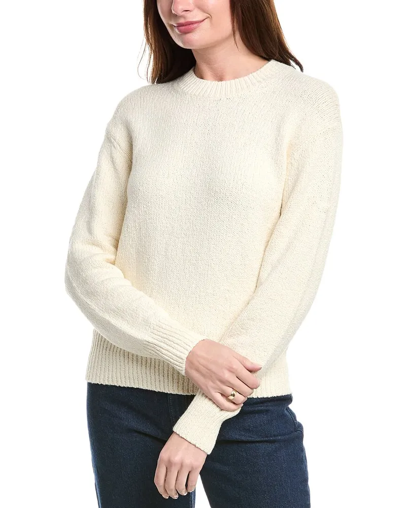 Vince Boucle Sweater White