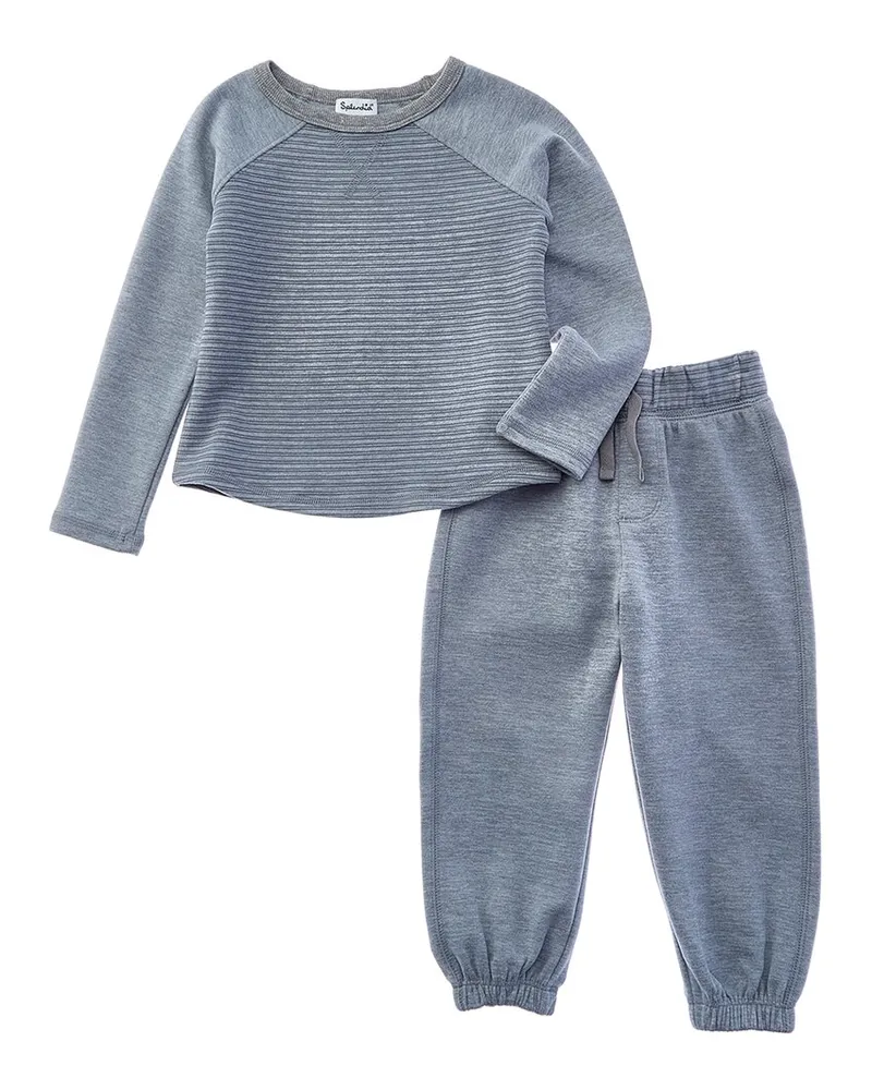 Splendid 2pc Pullover & Pant Set Blue