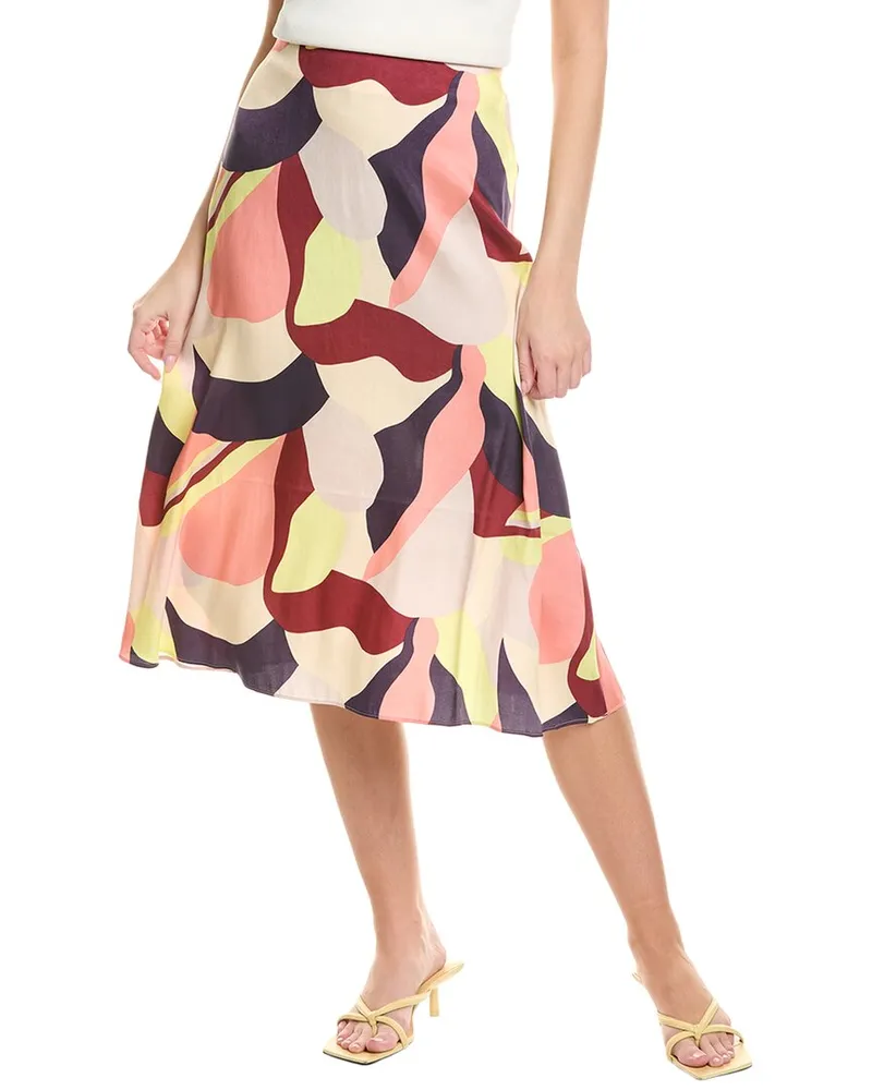 Marimekko Kreppi Kamelia Midi Skirt Pink