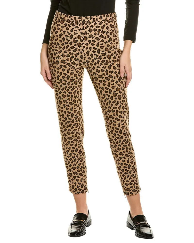 ST. JOHN Cheetah Stretch Pant Black