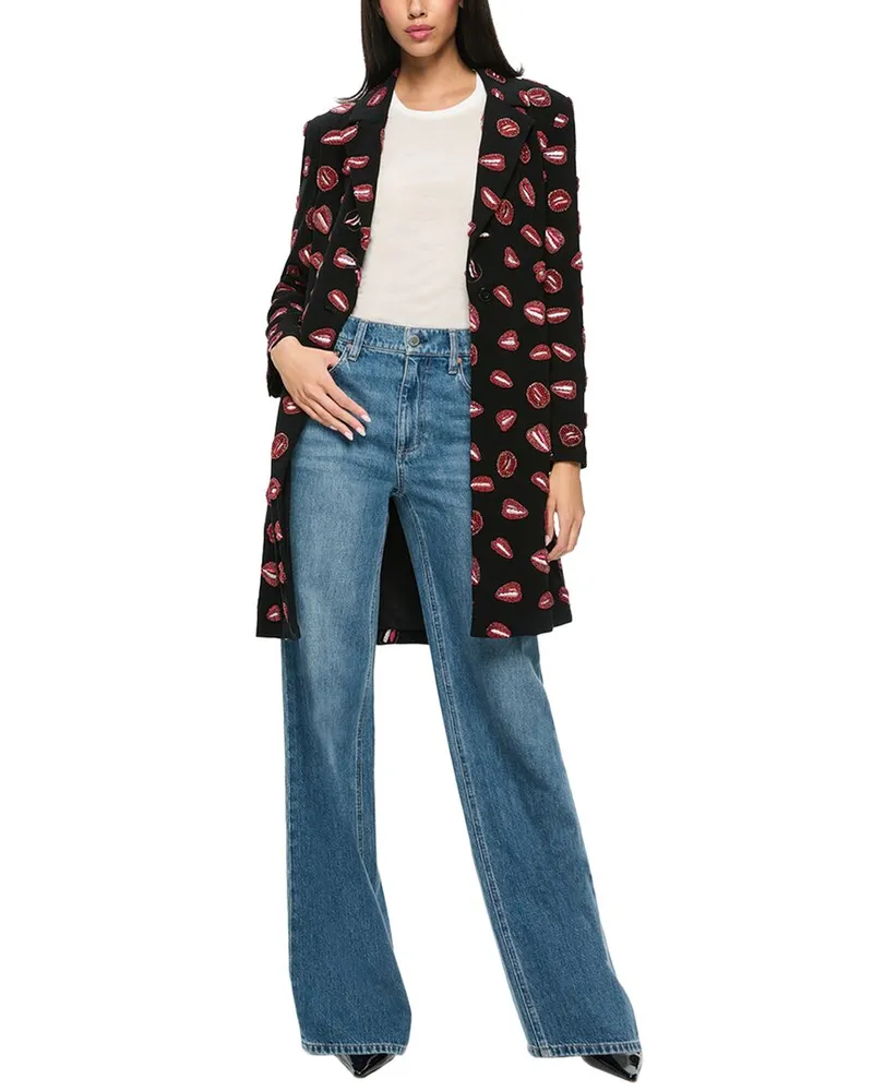 Alice + Olivia Bret Long Blazer Nocolor