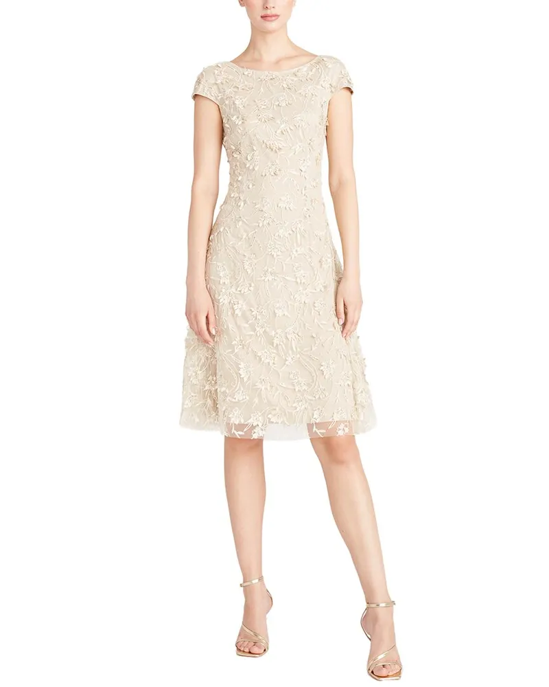 THEIA Chrisley Petal Cocktail Dress Nocolor
