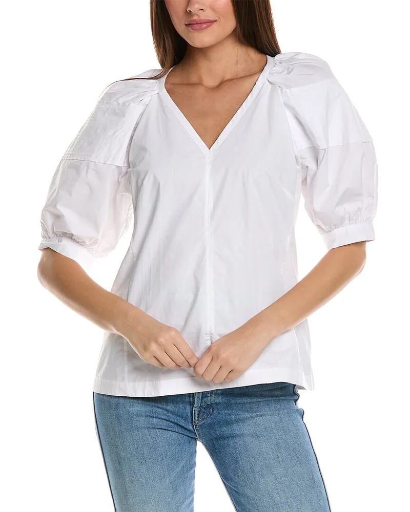 3.1 phillip lim Puff Sleeve Top White