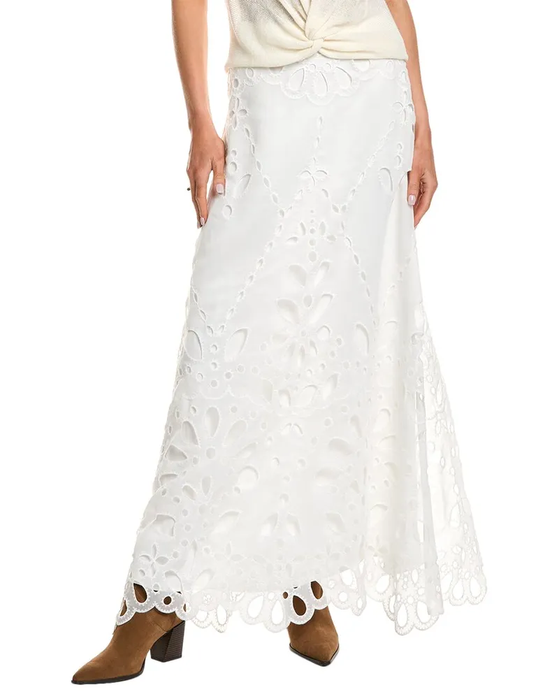 ba&sh Maxi Skirt White