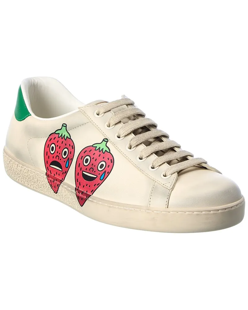 Gucci New Ace Leather Sneaker White