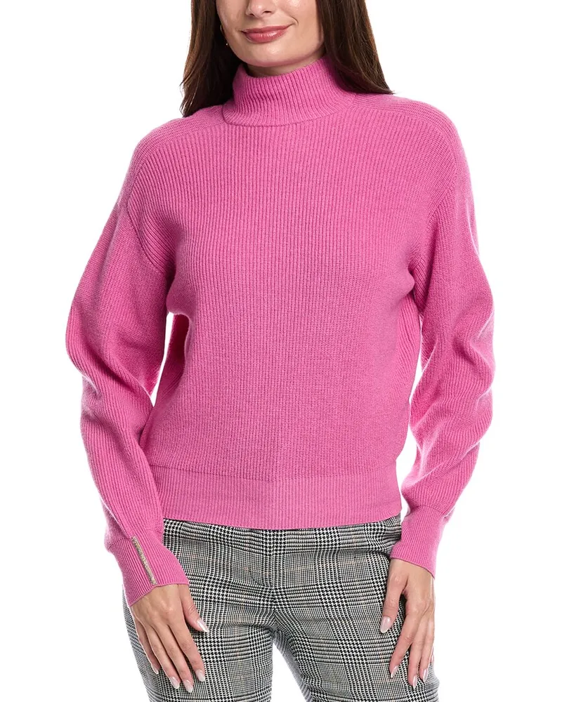 Peserico Wool, Silk, & Cashmere-Blend Sweater Pink