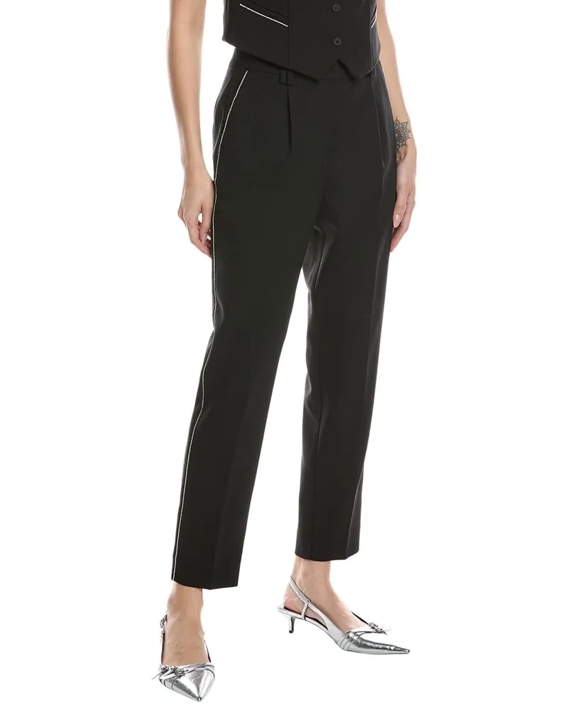 AllSaints Atlas Krys Wool-Blend Trouser Black