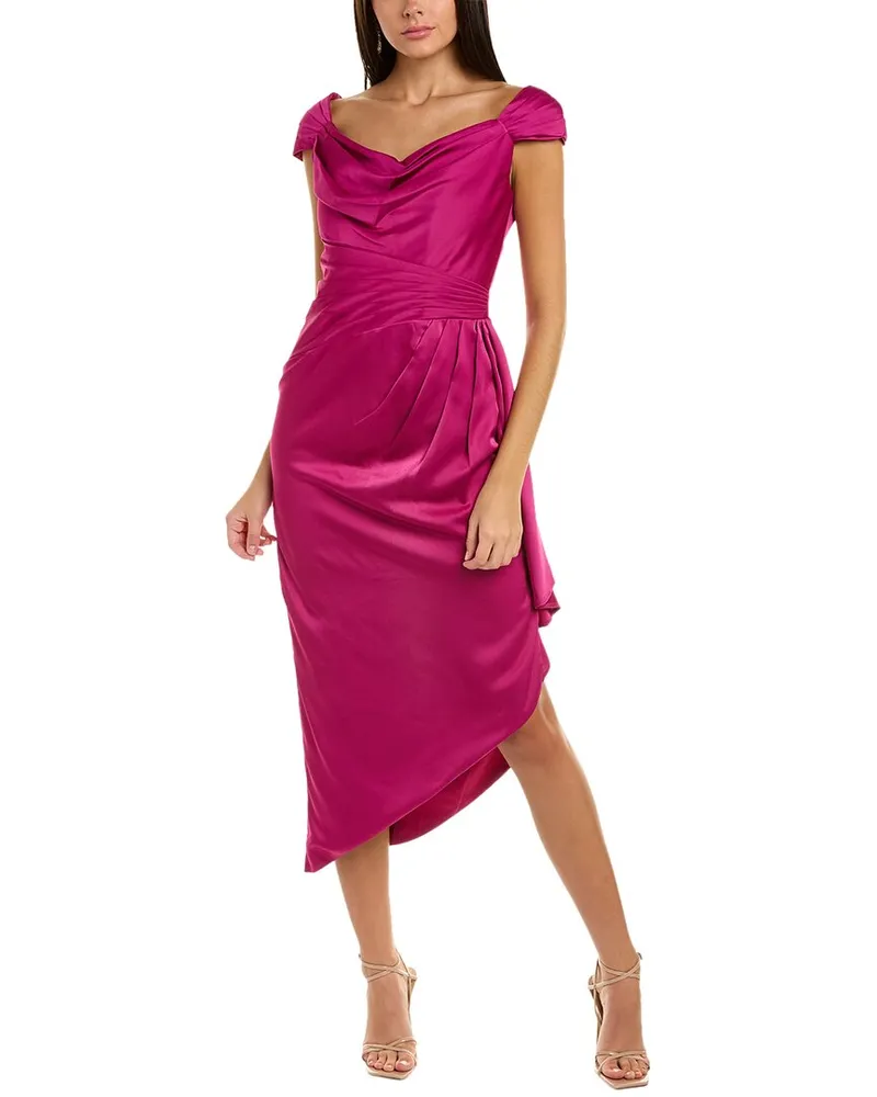 THEIA Ellery Cowl Neck Gown Purple