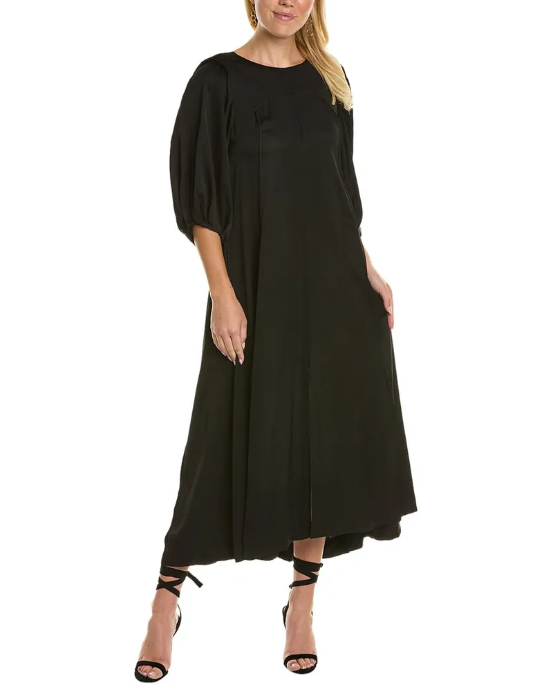 Rebecca Taylor Open Back Maxi Dress Black