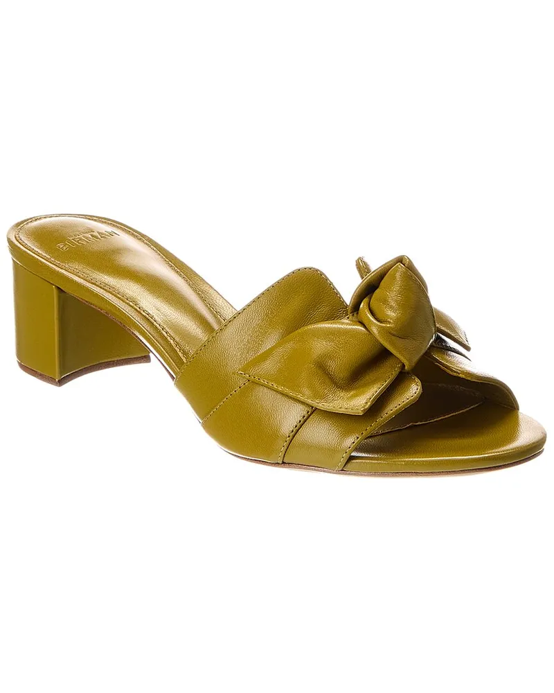 Alexandre Birman Maxi Clarita Block 45 Leather Sandal Green