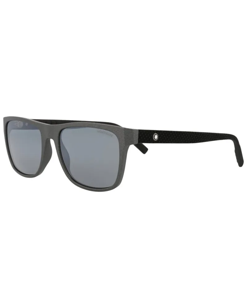 Montblanc Men's MB0209S 56mm Sunglasses Grey