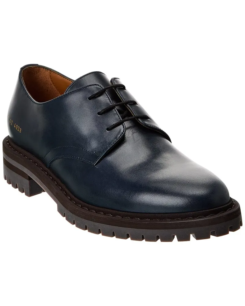 Common Projects Officer's Leather Derby Blue