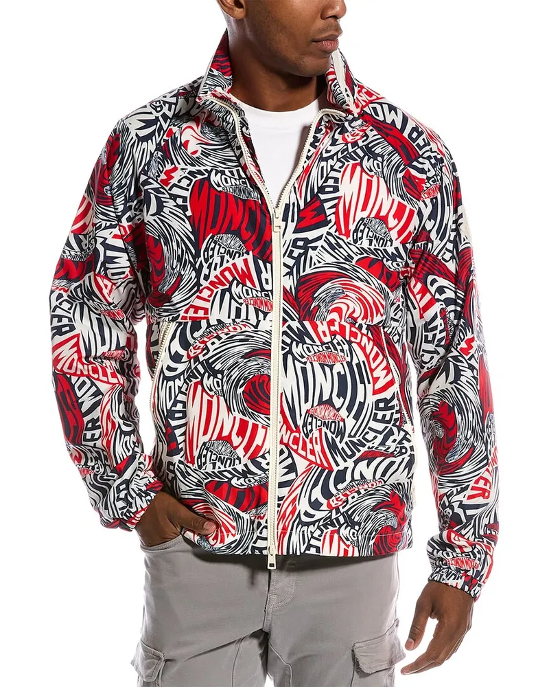Moncler Windbreaker Jacket Red