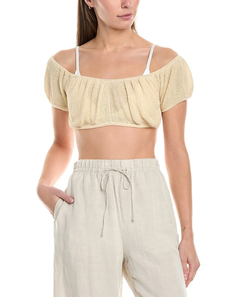 WeWoreWhat Crochet Top Brown