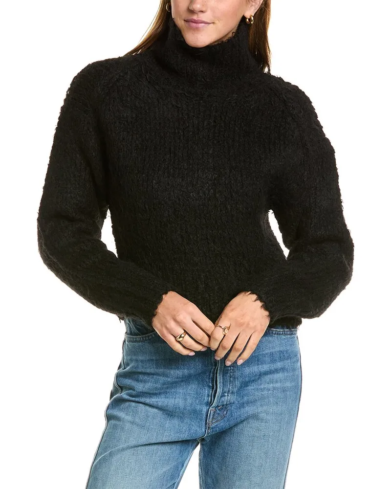 Rag & Bone Dillion Turtleneck Alpaca-Blend Sweater Black