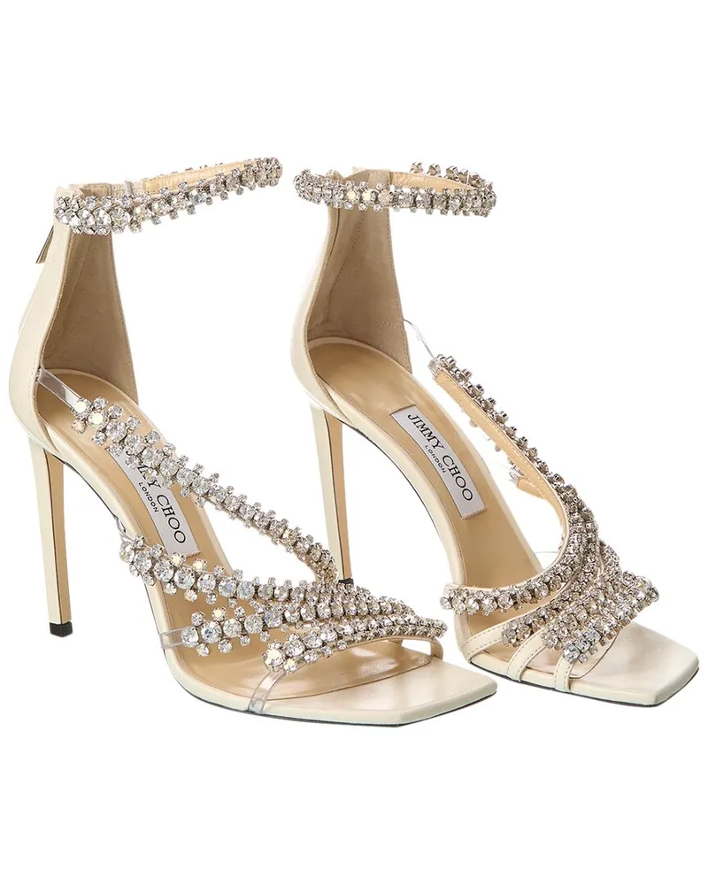 Jimmy Choo Josefine 100 Leather Sandal (Authentic Pre-Loved Nocolor