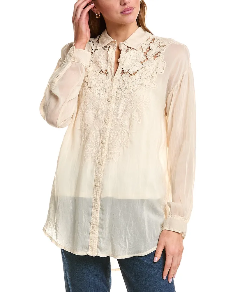 Johnny Was Gillian Blouse White