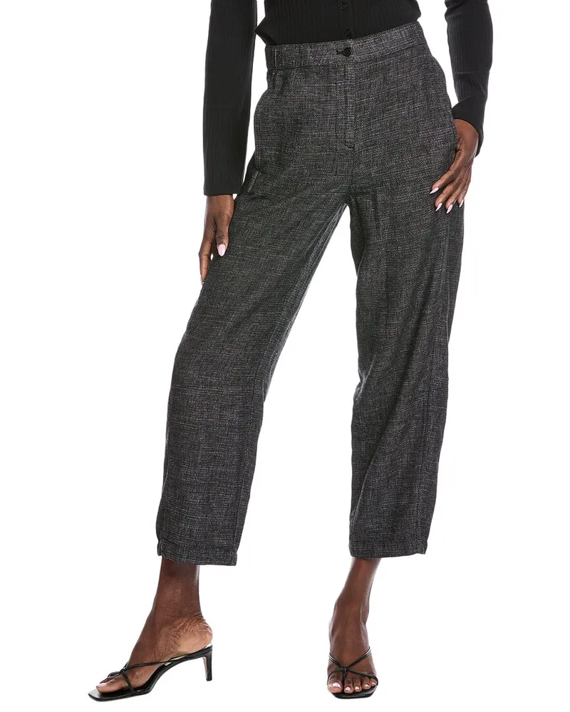 Eileen Fisher Ankle Lantern Trouser Black