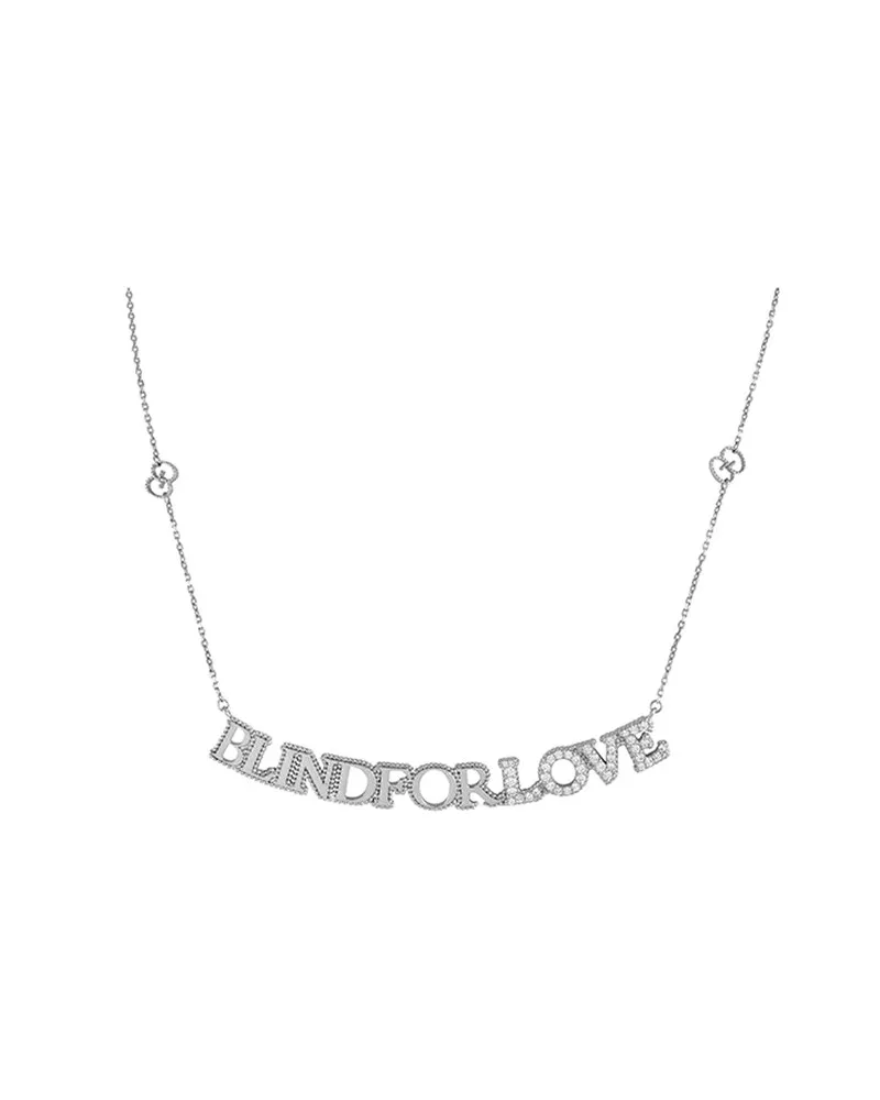 Gucci Blind for Love 18K 0.45 ct. tw. Diamond Script Necklace (Authentic Pre-Loved Nocolor
