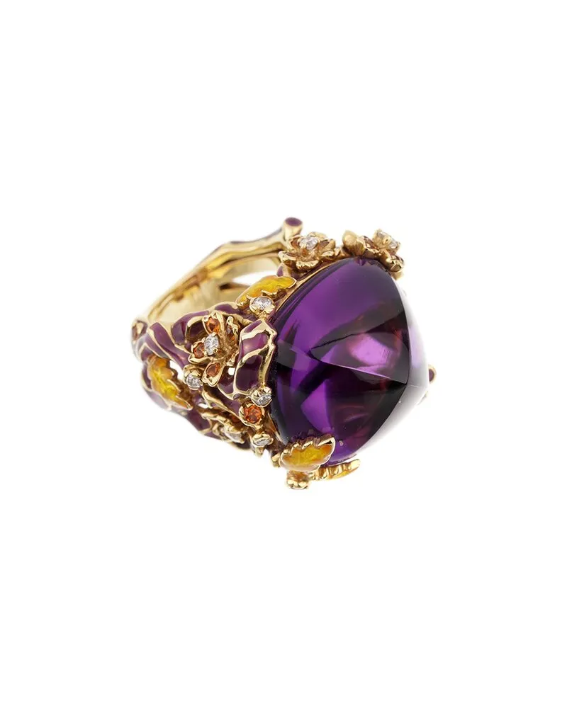 Dior 18K 42.35 ct. tw. Diamond & Gemstone Diorella Cocktail Ring (Authentic Pre-Loved Nocolor