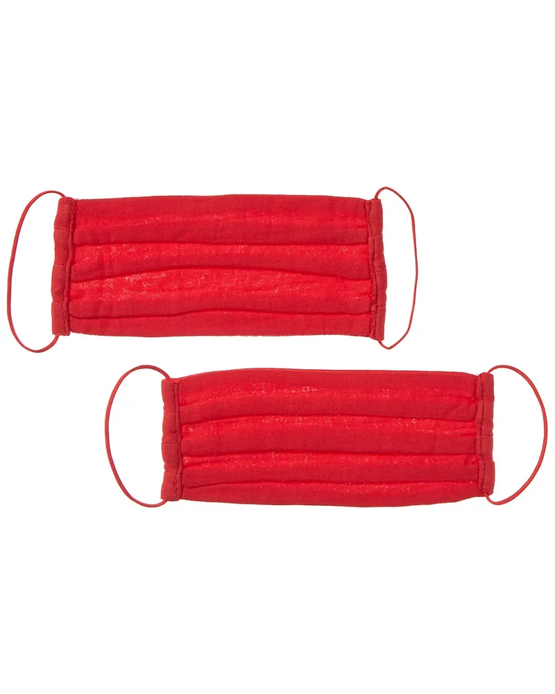 David Lerner 2pk Cloth Face Mask Red
