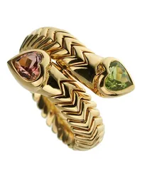 Bulgari Bulgari 18K 1.00 ct. tw. Gemstone Spiga Ring (Authentic Pre-Owned 