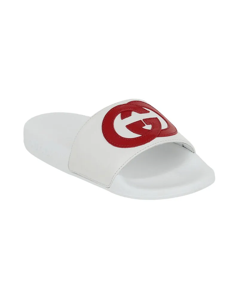 Gucci Interlocking G Leather Slide Nocolor