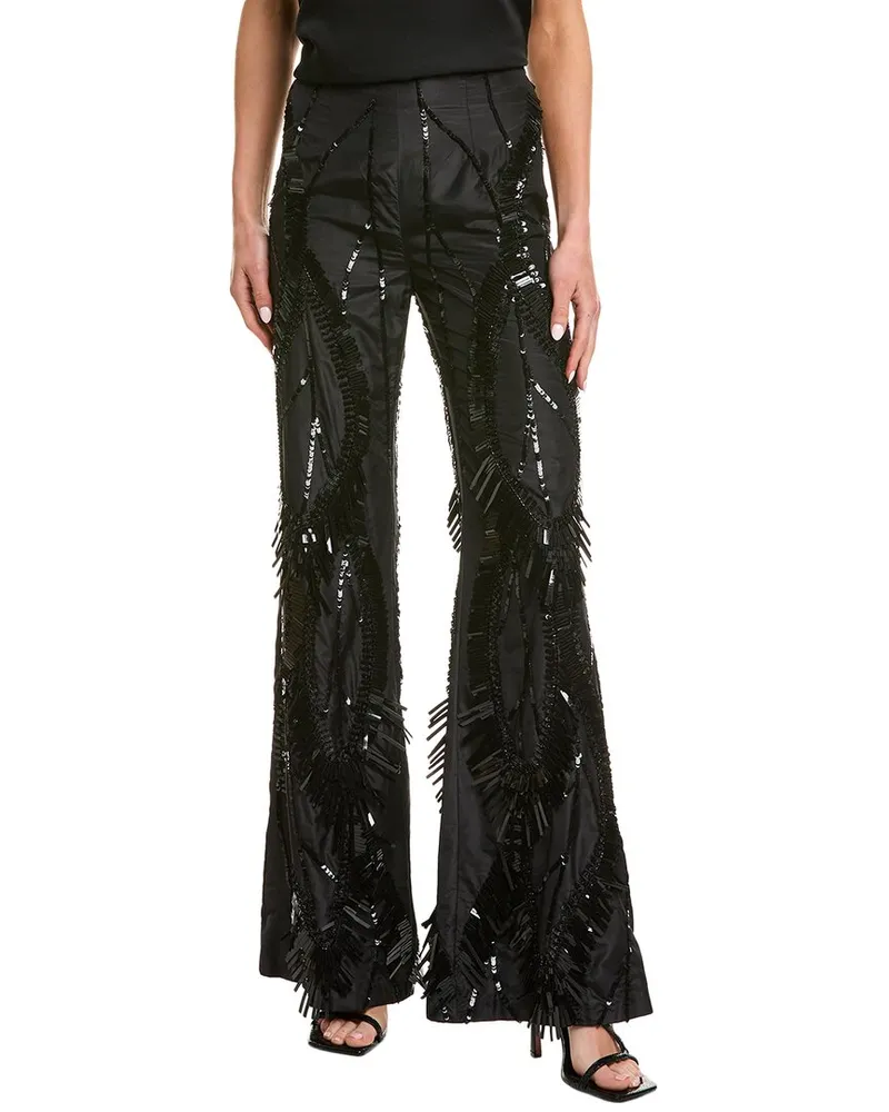 Alberta Ferretti SilkTrouser Black