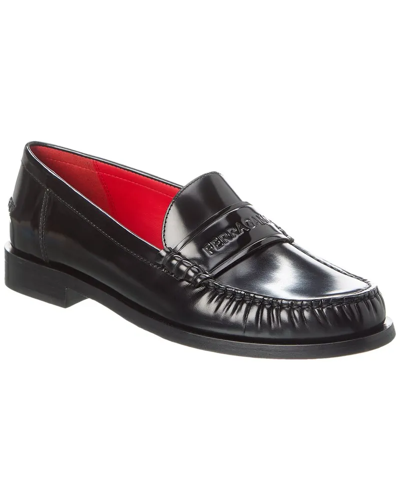 Ferragamo Irina Leather Loafer Black