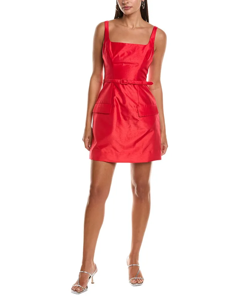 NICHOLAS Zoya Hourglass Mini Dress Red