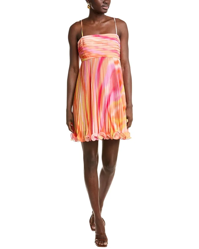 AMUR Spaghetti Strap Mini Dress Orange
