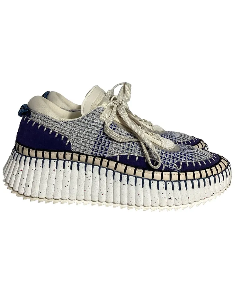 Chloé Women's Nylon Nama Platform Sneaker (Authentic Pre-Loved Nocolor