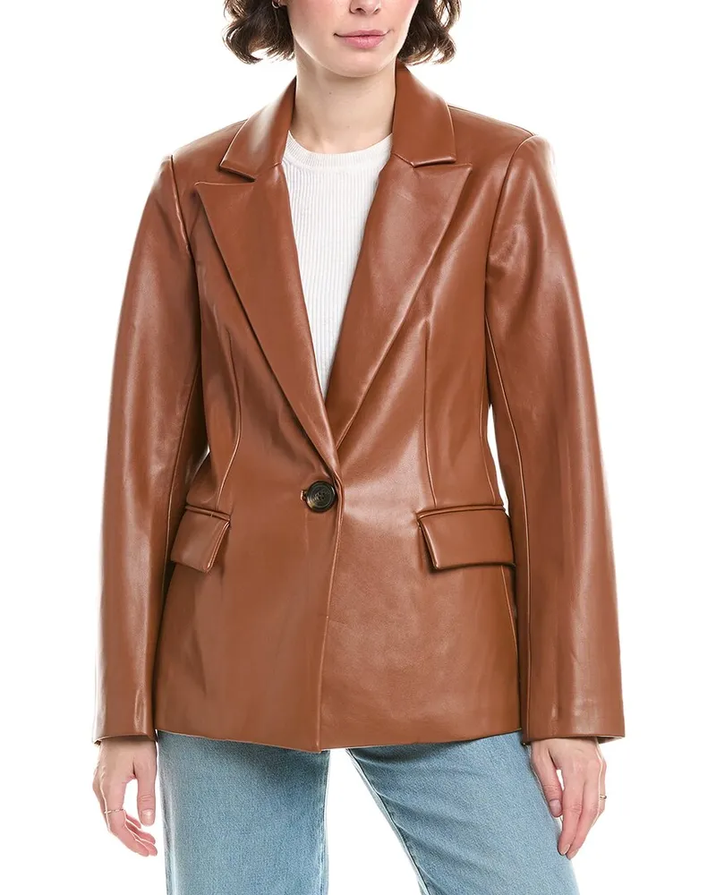 Sam Edelman Cutaway Blazer Brown